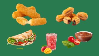 «Вкусно — и точка» угощает пончиками с шоколадомСеть объявила о скором старте «Итальянских недель». Посетители смогут попробовать «Панини Тоскана» с рукколой и базиликом, сырные палочки с пицца-соусом и «Фреш Маффин» с базиликовым соусом.Блюда начнут появл