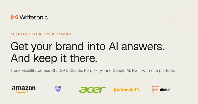 Writesonic | The AI Search Growth Engine. Win Customers.