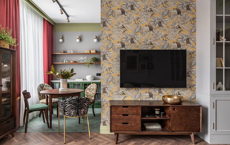 Средиземноморский интерьер в двушке 55 м для творческой девушки Дизайнеры Анастасия Ярышева и Валерия Анисимова из студии Royal Fusion создали инте... - изображение 1 - интерьер, творческой, девушки