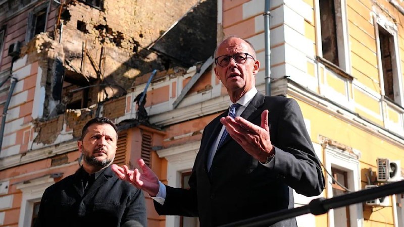 During the Mbezeq airstrike: in the capital of Ukraine, German Chancellor Friedrich Mertz stood in front of the cameras and addressed Putin: