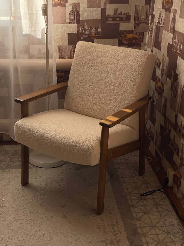 Всем привет! Увидела в хвастах кресло,и решила тоже поделиться Вчера закончила Это первая работа такого плана Высоту у кресла убрала,хотелось компа... - изображение 3 - всем, привет, увидела