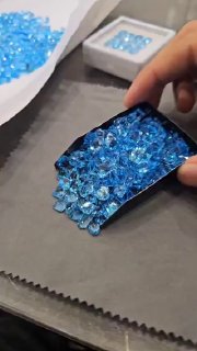 The vivid blue of topaz gemstones usually comes from radiation and heat treatments.Science and facts💡