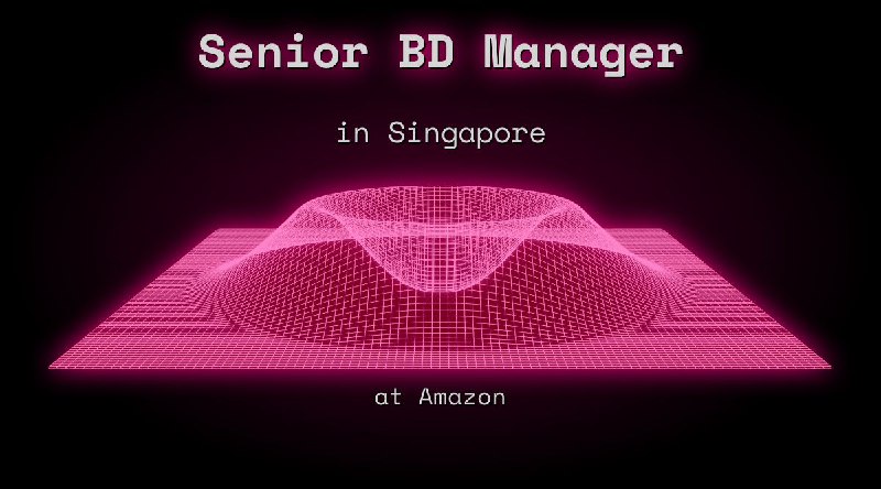 Web3 Senior BD Manager in Singapore at Amazon