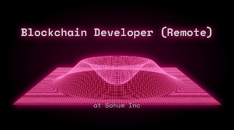 Web3 Blockchain Developer (Remote) at Sohum Inc