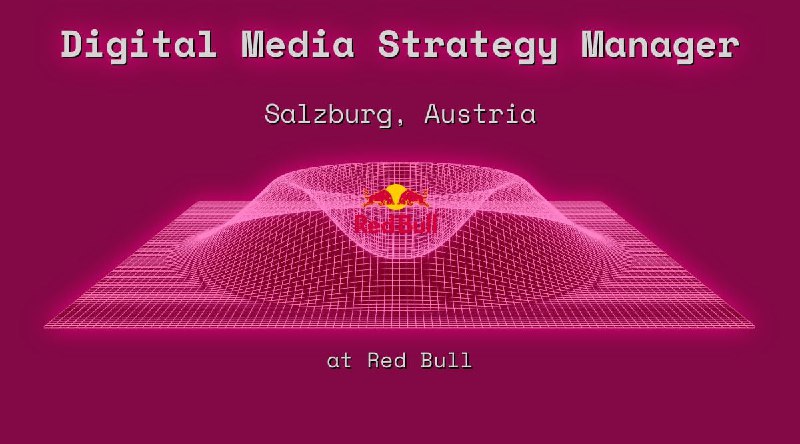Web3 Digital Media Strategy Manager in Salzburg at Red Bull