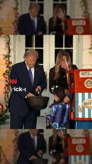 ליל כל הקדושים נחגג בבית הלבן. הילד במדי הנחתים טוב!
