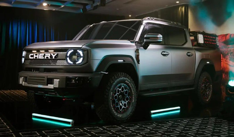 Chery готовит гибридный пикап с дизелем