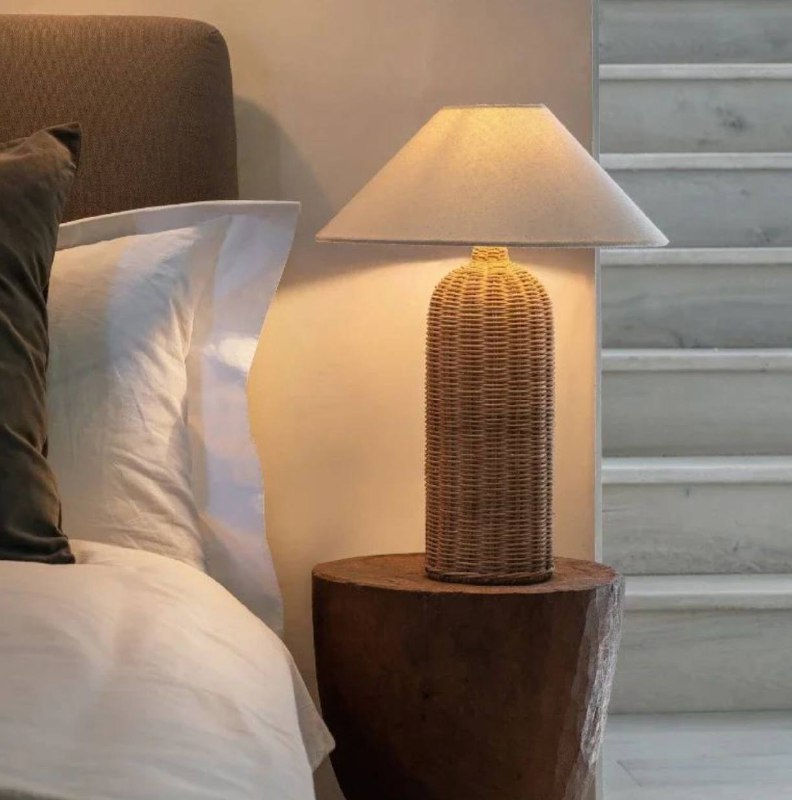 Настольные лампы в духе ZARA HOME Дерево, плетение, мягкий свет и то самое ощущение полного покоя Please open Telegram to view this post VIEW IN TE... - изображение 2 - telegram, view, настольные