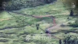 FATUM Battalion crews from the 60th Inhulets Mechanized Brigade destroyed a Russian Grad BM-21 MLRS on the move along the Lyman axis.