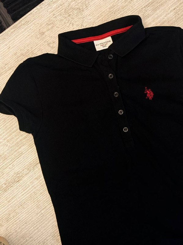 Женская Polo Assn. футболка размер XXS черный — фото 1