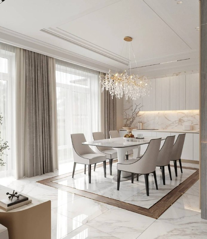 Проект кухни-гостиной в Москве в классическом стиле. Сохраните? Дизайнер Елена Савинова - изображение 6 - проект, кухни, гостиной