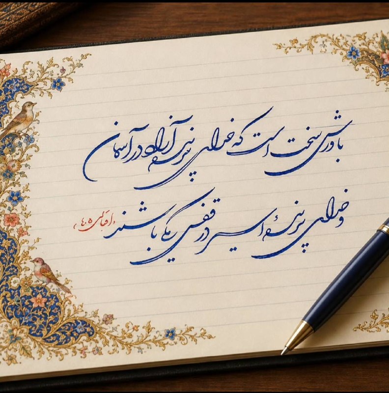 #شعروادب: به شوقِ کوۍتو آیم چنان ز خانۀ خویشکـه مرغ از قفس آید بـه آشیانۀ خویش…꧁꧂♥️شعروادب♥️꧁꧂