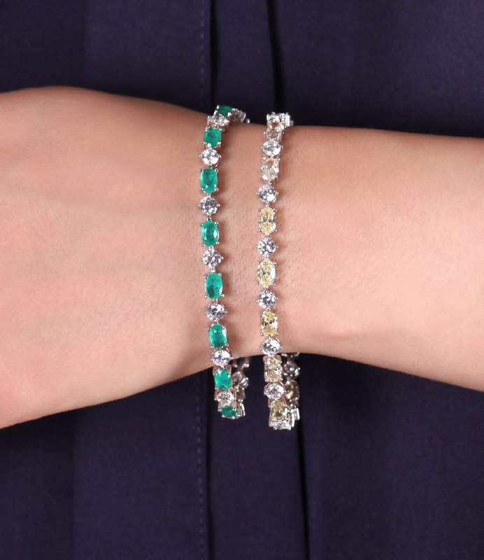 Zaab silver: دستبند نگین رنگی بیضی و گرد سفیدوزن زرد:۱۲.۰۳ بنفشوزن جیپسون:۱۰.۸۰ بنفش