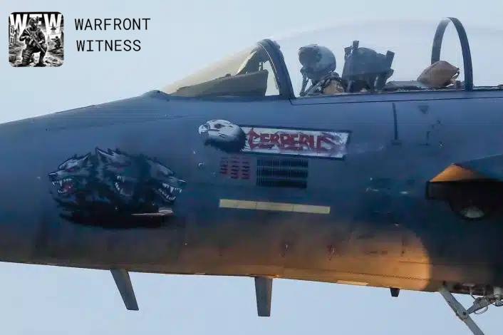 11 מטוסי F-15E אמריקאים שבו מפעילות במזרח התיכון עם סימוני חימוש