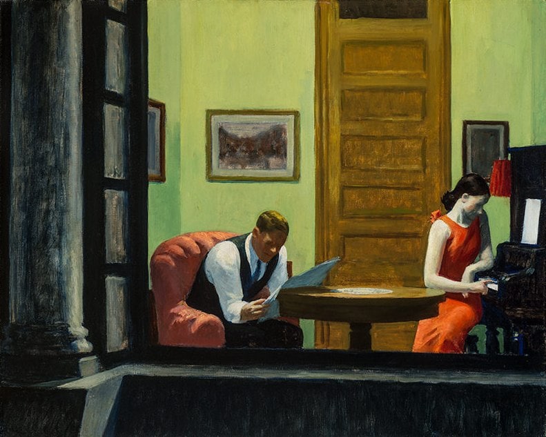 موزه لوور | The Louvre: اتاقی در نیویورک؛ 1932اثری از ادوارد هاپردر موزه هنر شلدون، نبراسکا🫣 @TheLouvre