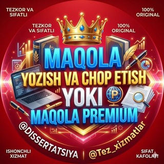 Telegram profile photo for MAQOLA YOZISH VA CHOP ETISH