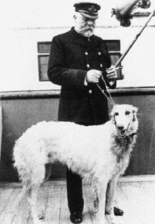 Captain Smith with his dog on the Titanic, 1912Time Machine | Historical Photo