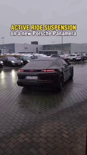 Работа подвески на новой Porsche Panamera 🔥