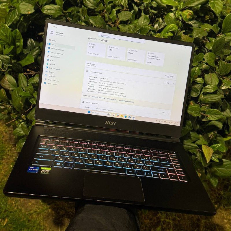 Игровой ноутбук MSI Stealth 15M B12UE (i7-1280P / RTX 3060 / 16GB RAM / 1TB SSD) — фото 1