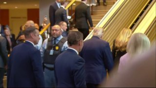 The escalator at the UN did not cause problems for Trump and Melania this time.