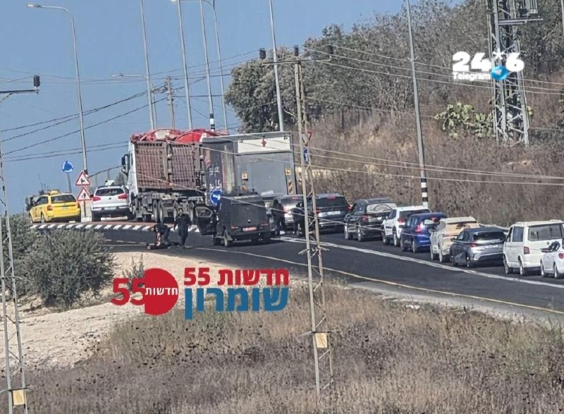 🇮🇱 כביש 55: בין מצפה ישי לצומת ג׳ית- מעצר חשודים ע"י כוחות משטרה.
