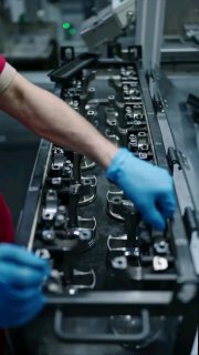 Сбока двигателя Ferrari V12 в Маранелло