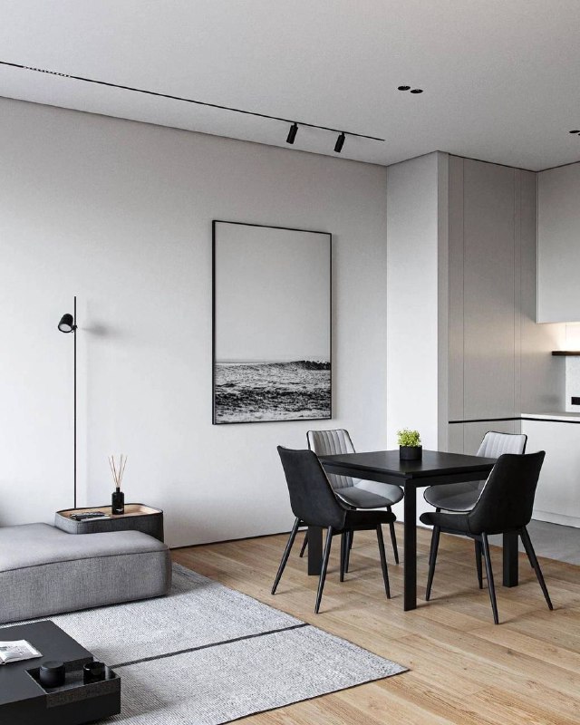 Квартира в минималистичном стиле Метраж 83 кв.м. Дизайн интерьера МЫ В МАХ подписаться - изображение 4 - квартира, минималистичном, стиле