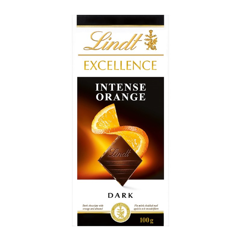 Lindt Excellence Dark Orange 100Gr.