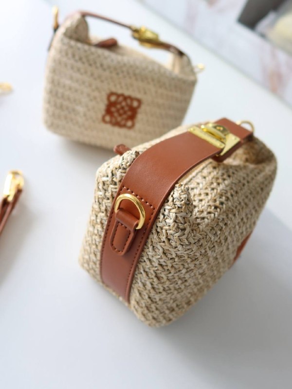 Loewe Loewe Anagram Raffia Mini, фото 4