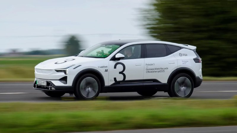 Polestar 3 установил мировой рекорд пробега среди электрокаров 3