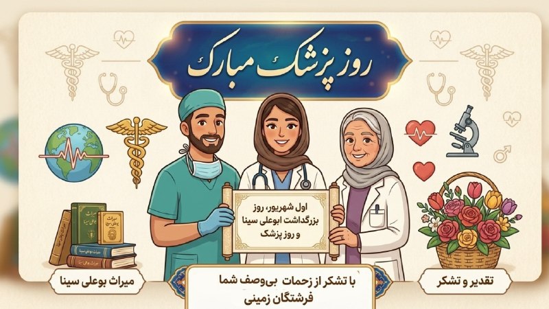 نینی سایت :: ninisite: سلام از اول شهریورروز پزشک رو به همه پزشکان متخصص و متعهد تبریک میگیم.