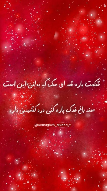 قــطره ای از مناقب اهــل بيــت: شکمت پاره شد ای سگ که بدانی این است :سند باغ فدک پاره کنی، درد کشیدن دارد...🔴 اللهم العن عمر بعدد فضائل امیرالمومنین علی