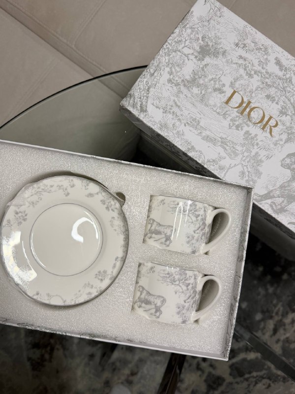 Dior Набір чашок Dior Light Grey, фото 4