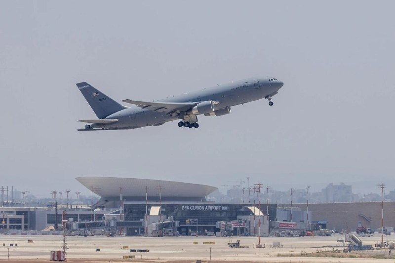 🇺🇸🇮🇱 צבא ארה"ב החל להסיג מטוסי מיכליות מנמל התעופה בן גוריון.