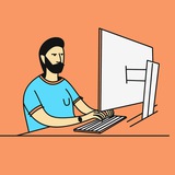 Логотип Work4dev. Работа и карьера в ИТ