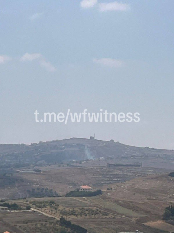 🇱🇧🇮🇱 הבוקר ירי ארטילרי ישראלי לעבר העיירה הכבושה בראשית, בתוך אזור הביטחון של דרום לבנון
