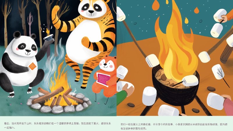 给女儿画了一套绘本