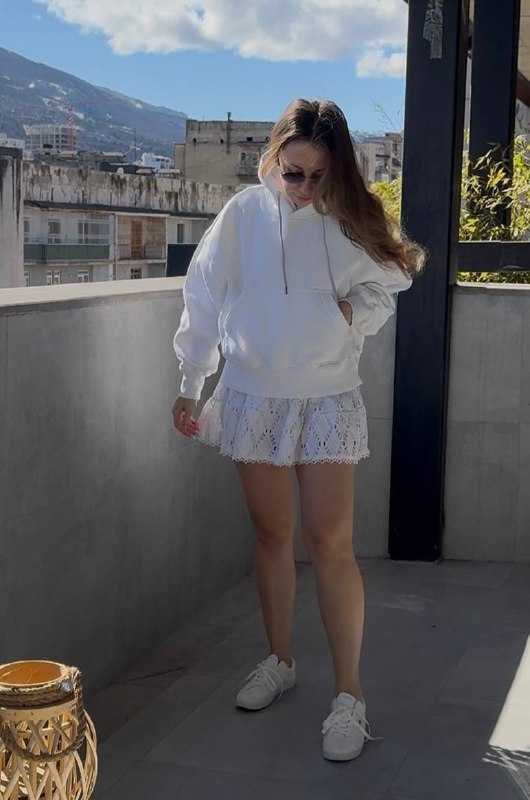 🤍 Белая худи, S — фото 1