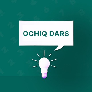 Telegram profile photo for Taʼlimga oid | Ochiq Dars