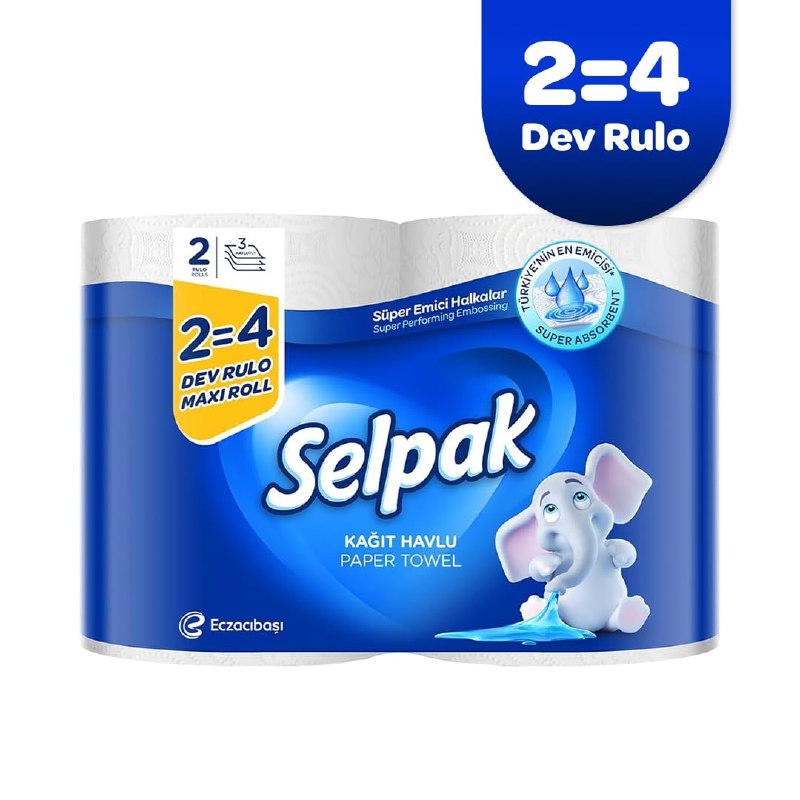 Selpak Kağıt Havlu Dev Rulo 2=4
