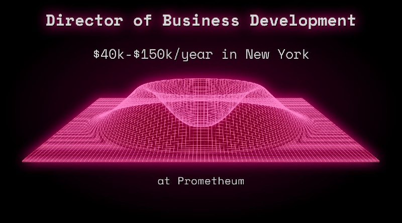 Web3 Director of Business Development $150k - $190k in New York at Prometheum