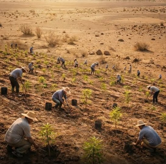 Ethiopia is actively reversing a century of severe deforestation through ambitious large-scale reforestation.Under the Green Legacy Initiative, launched in 2019 by Prime Minister Abiy Ahmed, the country has mobilized millions of citizens each year to plant billions of seedlings nationwide. Since the program's start, more than 32–40 billion seedlings have been planted (with official sources varying slightly in cumulative figures), countering the dramatic loss of nearly all original forest cover—estimated at over 95–98% decline over recent decades due to agriculture, fuelwood needs, and other pressures.The initiative has expanded forest and tree cover significantly, while also establishing dedicated funding mechanisms, such as the 2024 Green Legacy and Landscape Restoration Special Fund (allocating 0.5–1% of federal revenue annually). Annual targets remain high: for 2025, the goal was 7.5 billion seedlings, with ongoing efforts building toward even larger cumulative objectives in the coming years.Beyond ecological restoration, the program drives socioeconomic benefits by creating hundreds of thousands of green jobs—particularly in nurseries, seedling production, and land management—many going to women and youth. It enhances biodiversity, boosts soil health and water retention, strengthens agricultural resilience against drought and climate impacts, and supports long-term food security.This community-driven, government-backed effort has positioned Ethiopia as a standout example of bold climate action and landscape restoration in Africa and beyond, inspiring similar initiatives while demonstrating how national mobilization can deliver both environmental and human development gains.Did you know? 🎓