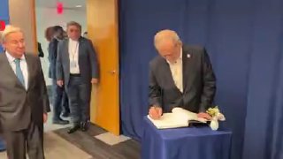 🎥 Radio report on the end of the president's visit to New York