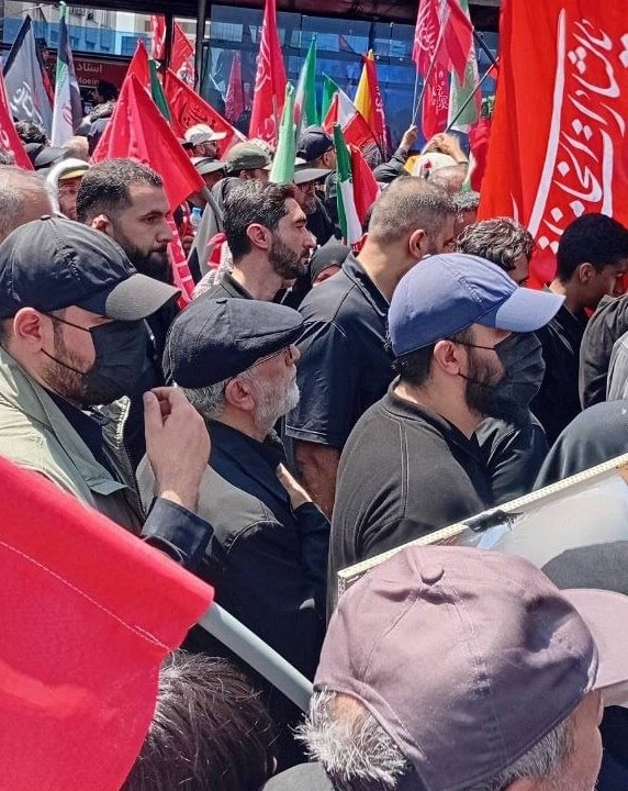 נוכחותו של סרדאר קאאני בטקס הפרידה ממנהיג איראן שנהרג