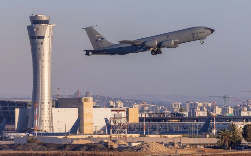 ארה"ב מעבירה חלק ממטוסי התדלוק האווירי שלה מנמל התעופה בן גוריון כדי לפנות מקום לתנועה אווירית מסחרית כבדה…