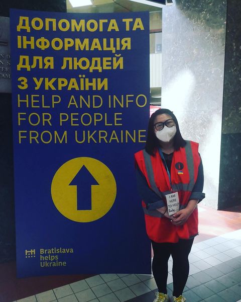 在歐洲旅行的尾聲，我決定到了斯洛伐克去幫助烏克蘭難民