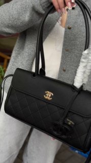 Chanel Chanel 26S "Preppy Coco" Bag Black Gold, фото 21