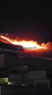 —️🇮🇷/🇮🇶 שריפות גדולות בוערות בסולימניה