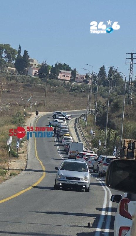 🇮🇱 כביש 55: מחסום משטרתי בין צומת קדומים לצומת ג׳ית. מורגשים עומסים בשני הכיוונים.