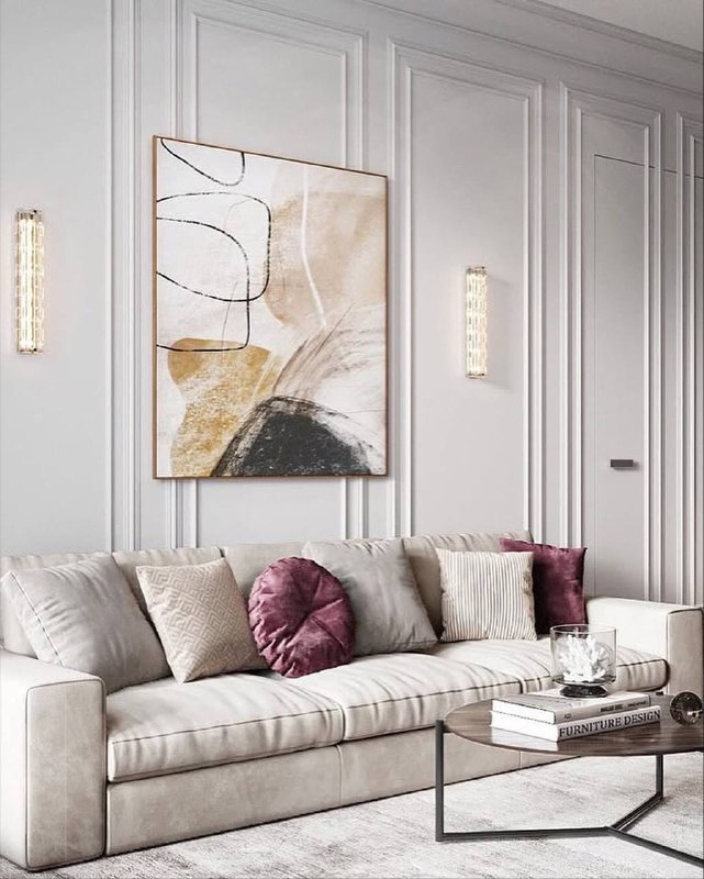 Кухня-гостиная Беж и винный цвета Дизайн Юлия Яковенко - изображение 4 - кухня, гостиная, беж